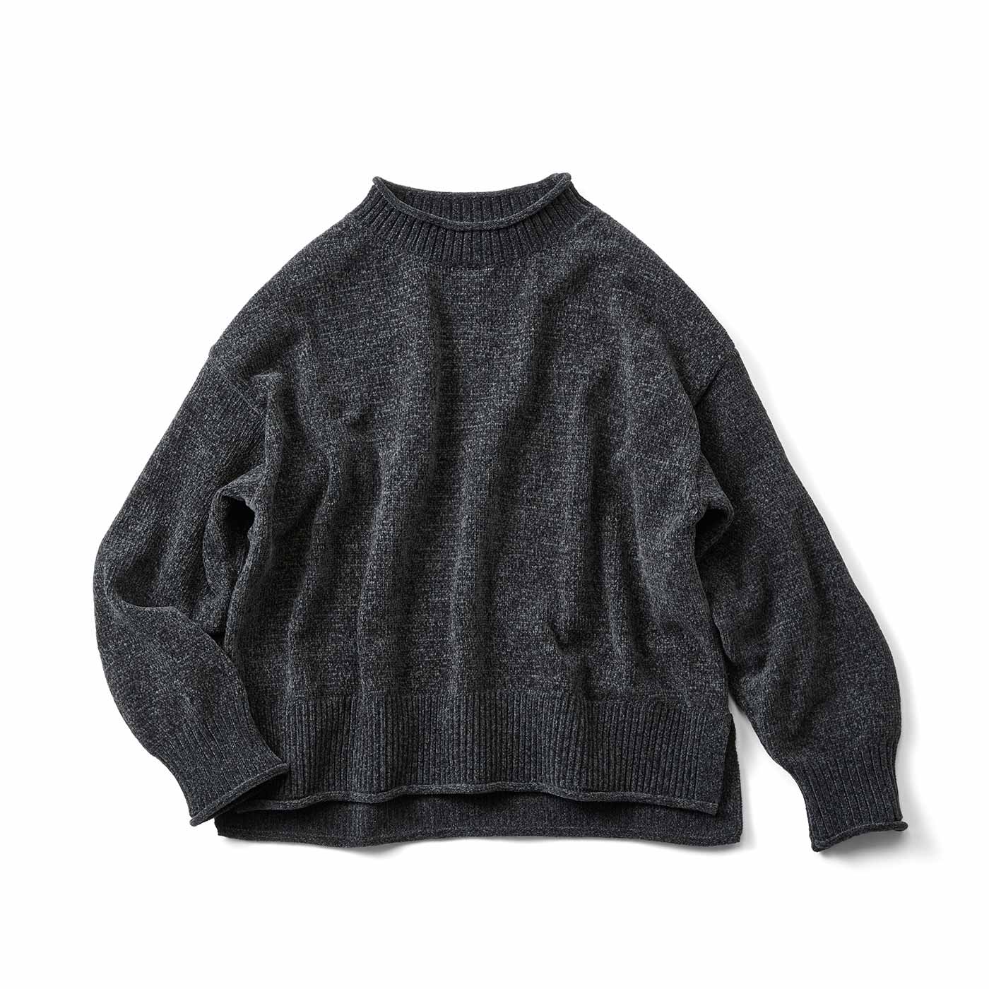 IEDIT|なめらかモールニット〈グレー〉ＩＥ