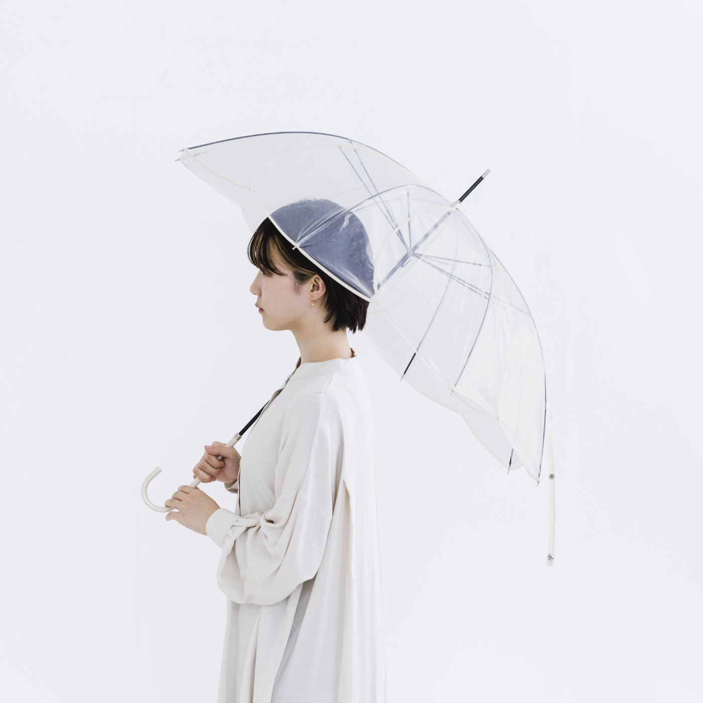 SeeMONO[シーモノ］|［大物配送］お花ビニル傘〈ＷＨＩＴＥ〉