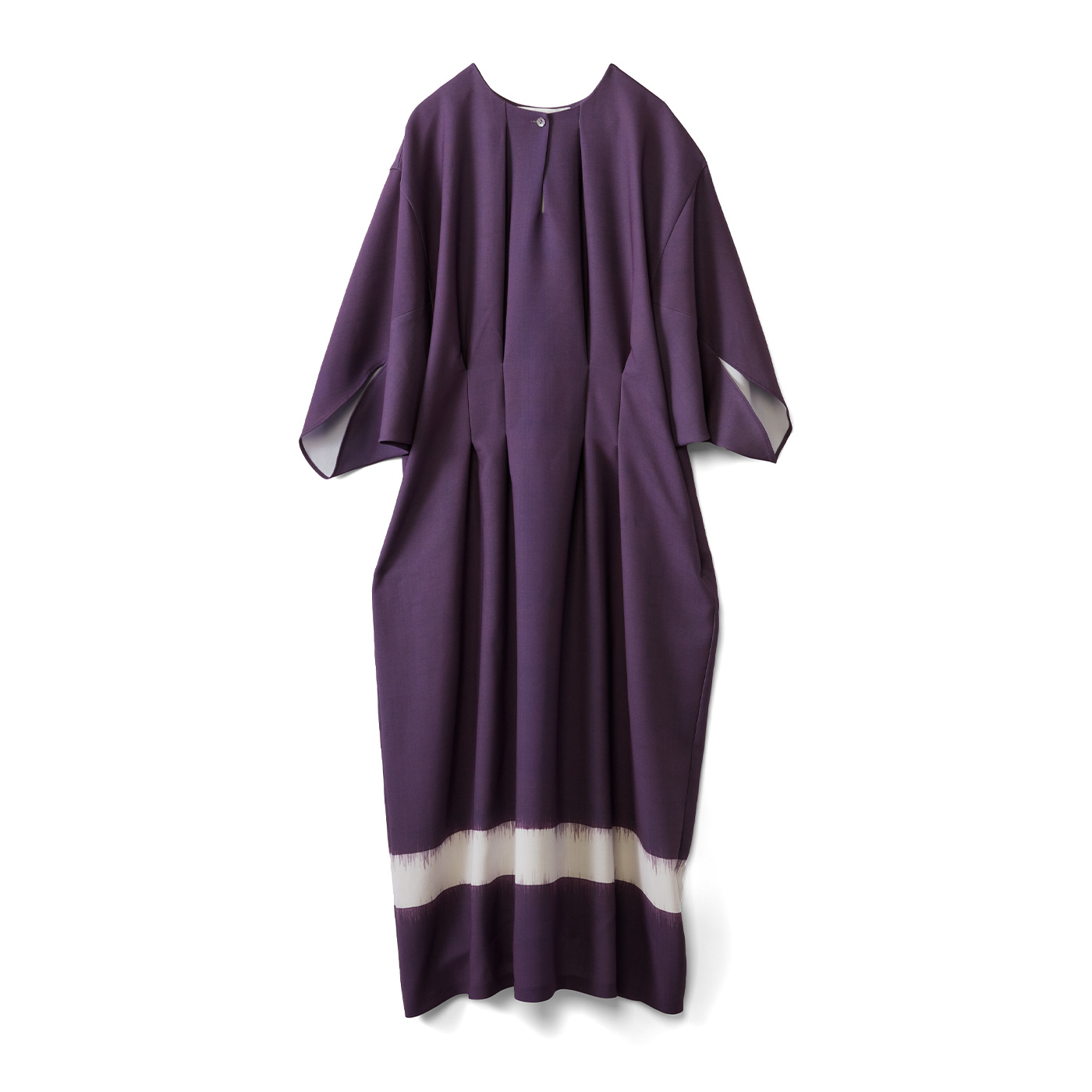 el:ment|el:ment&times;アトリエシムラ志村ふくみさん まとえる美術品プリントワンピース〈紫白段〉