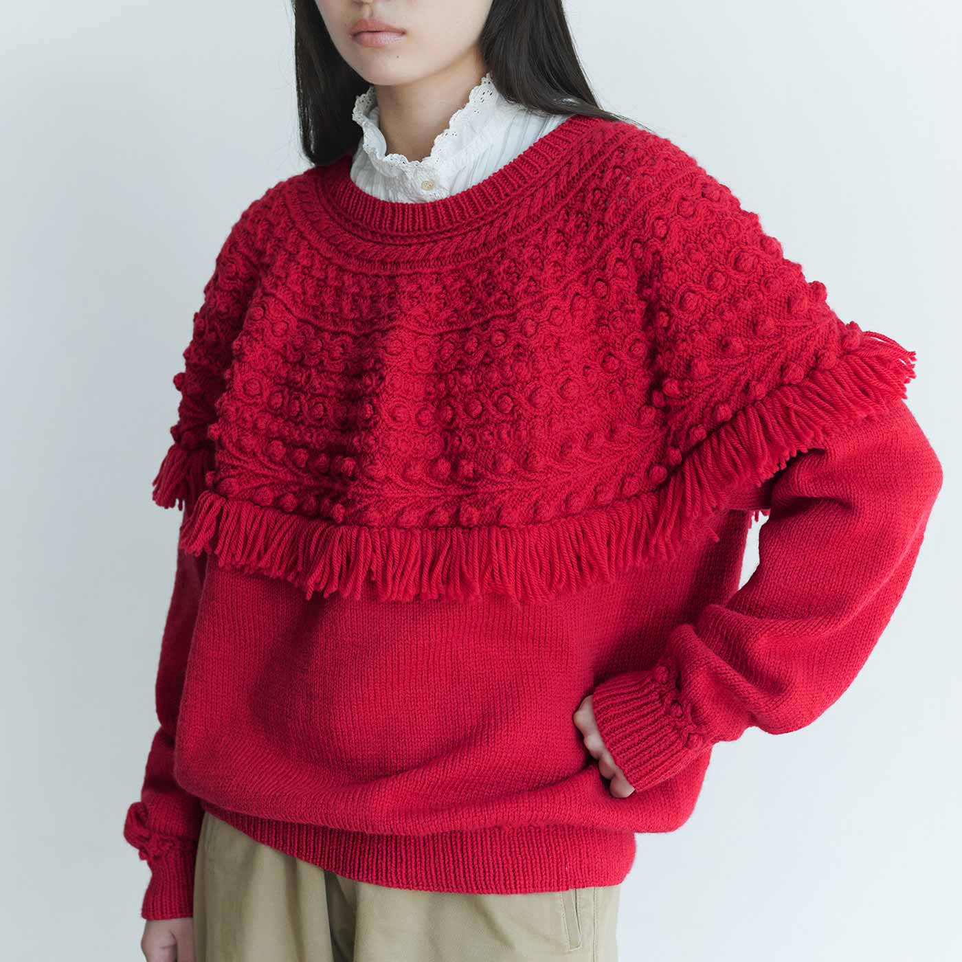 クチュリエ|ポーランド祝祭の服セーター〈レッド〉