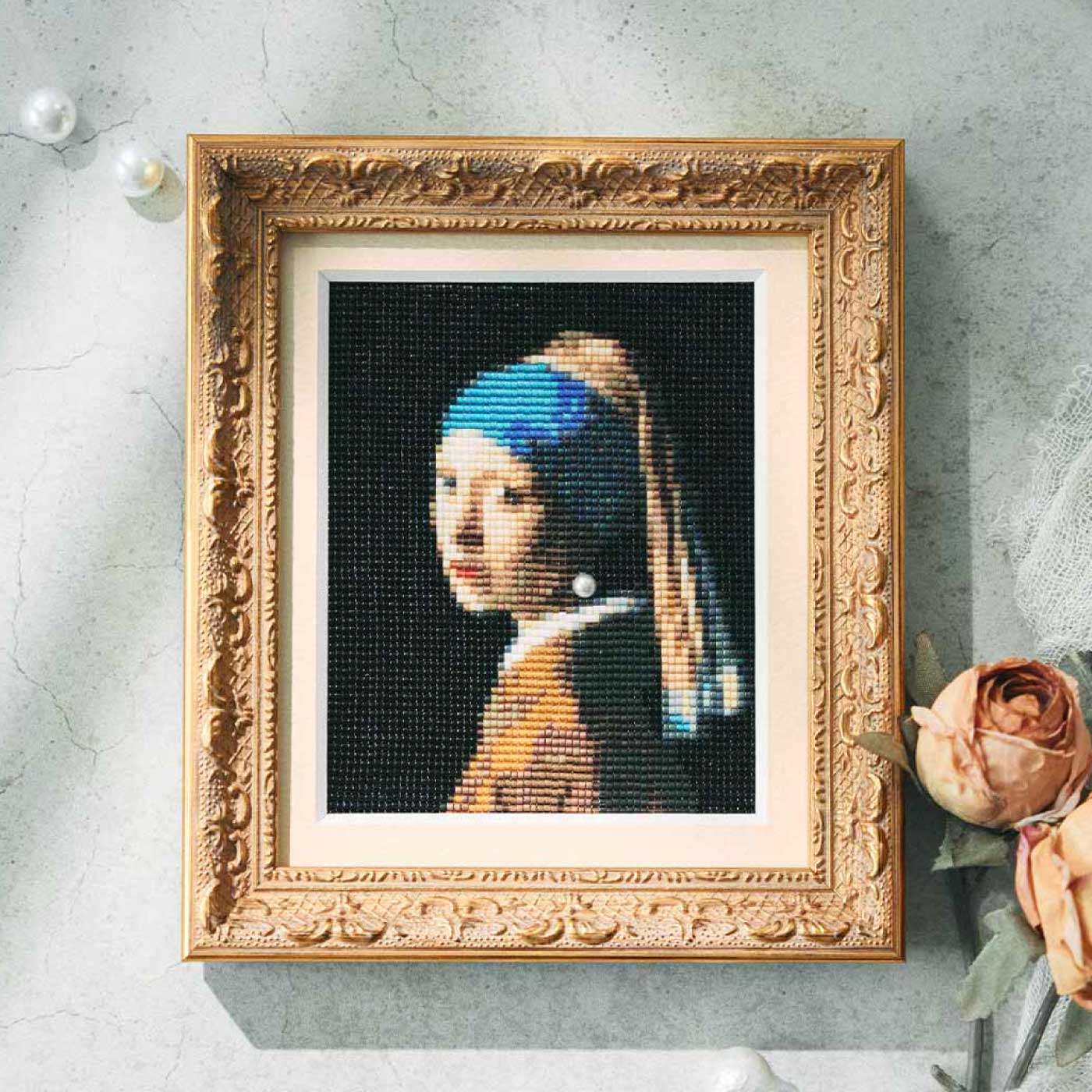 クチュリエ|ビーズ織り フェルメール作 真珠の耳飾りの少女